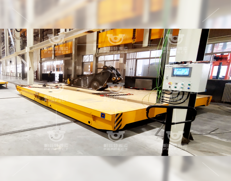 山东烟台电动轨道转运车案例